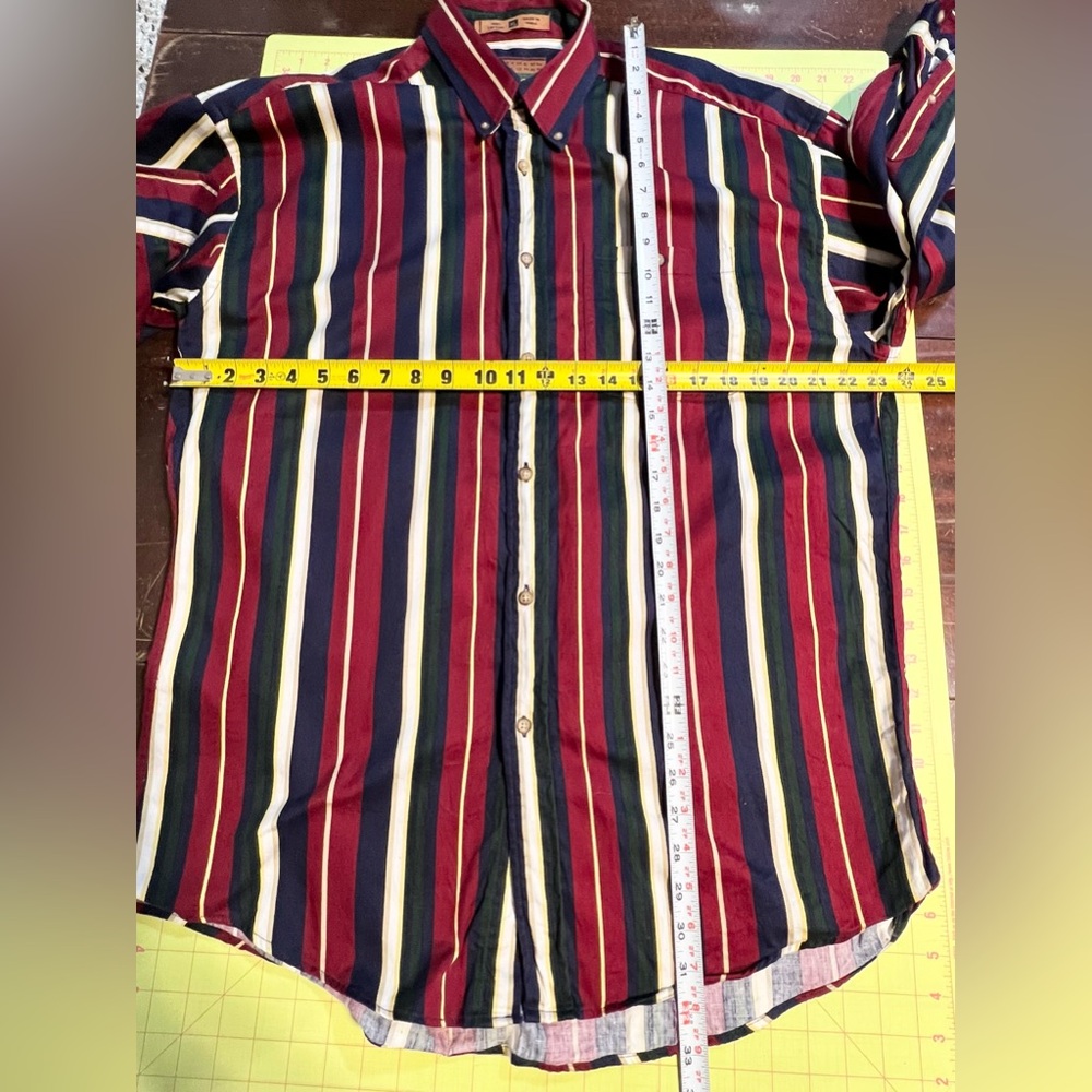 VINTAGE 90s Northern Explorer button down shirt‎ men’s striped 100% cotton XL - Picture 9 of 10